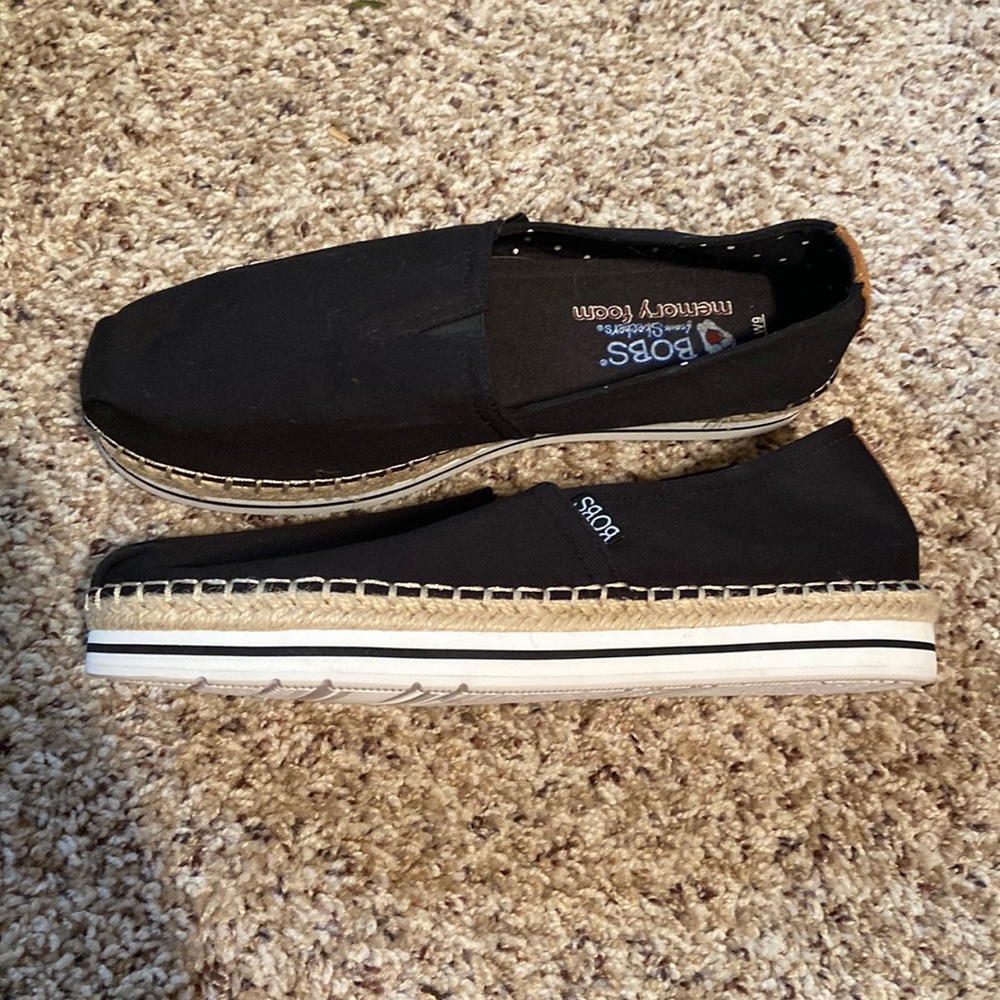 Bobs Memory Foam Espadrille Slide Ons
